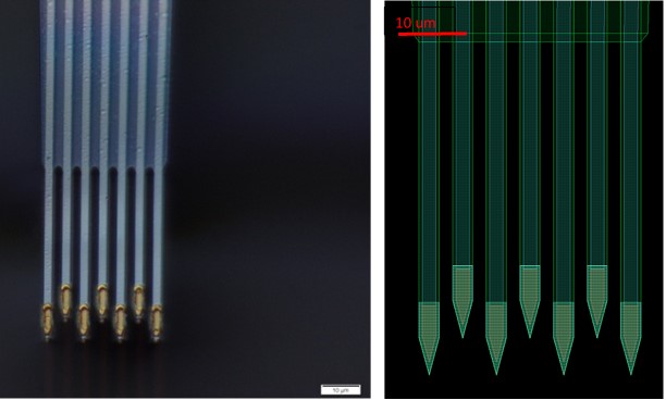 Multi-shank silicon electrode