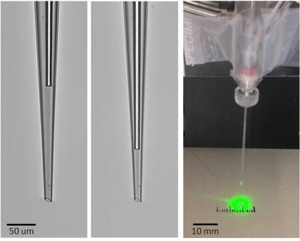 optrode etched fiber in field electrode 2